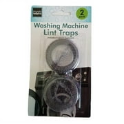 Handy Housewares Clothes Washing Machine Lint Trap / Laundry Sink Drain Hose Screen Filter with Cable Ties - 2 pack
