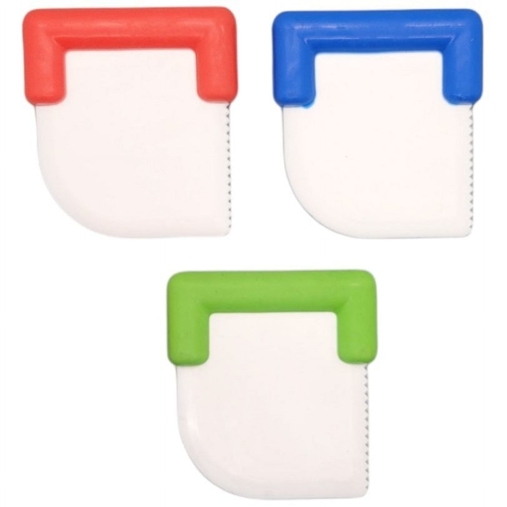 Handy Housewares Durable 3 Nylon Plastic Pan Scraper Tool with Anti-Slip  Handle - Random Color