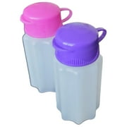 Handy Housewares Durable Plastic Camping Mini Salt and Pepper Shaker Set with Flip Lids
