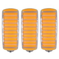 Handy Housewares Flexible Pop-Out Bottle Ice Stick Tray - Fits Narrow Water Bottles and Drink Can Openings - Orange 3-pack