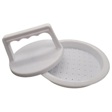 Handy Housewares Plastic Burger Press Patty Maker - Make 4" Hamburger Patties from Ground Meat