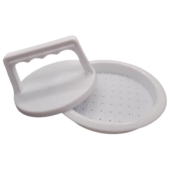 Handy Housewares Plastic Burger Press Patty Maker - Make 4" Hamburger Patties from Ground Meat