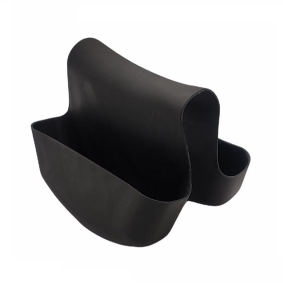 Handy Housewares Sink Caddy Saddle Flexible Sponge Holder - Fits Any Standard Double Kitchen Sink - Black 3 Pack