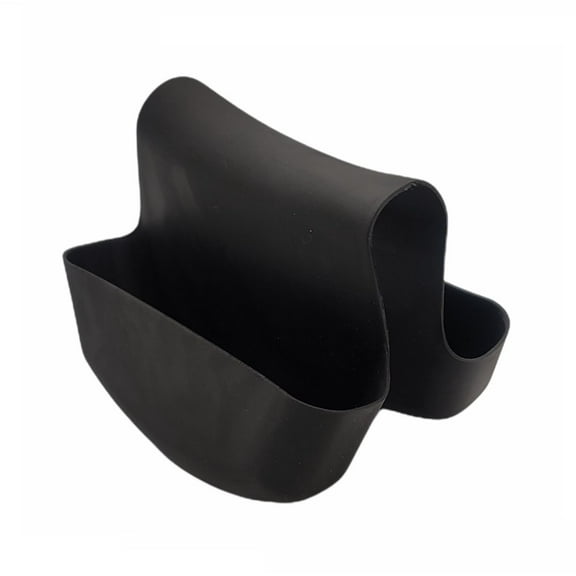 Handy Housewares Sink Caddy Saddle Flexible Sponge Holder - Fits Any Standard Double Kitchen Sink - Black