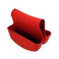 thumbnail image 1 of Handy Housewares Sink Caddy Saddle Flexible Sponge Holder - Fits Any Standard Double Kitchen Sink - Red, 1 of 2