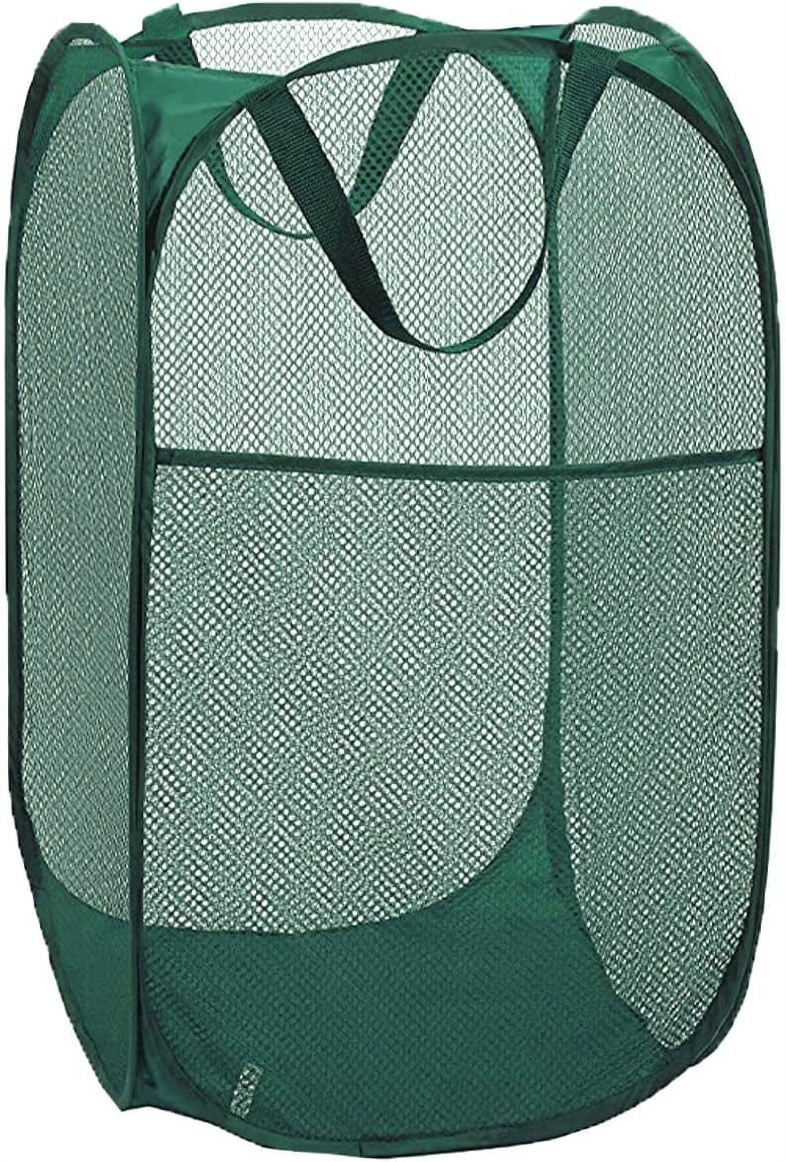 Handy Laundry Mesh Popup Hamper Foldable Lightweight Basket for Washing Durable Clothing