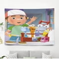 thumbnail image 1 of Handy Manny Pattern Wall Hanging 50*60 Inches High-Quality Peach Skin Velvet Material Classic And Charming, 1 of 6