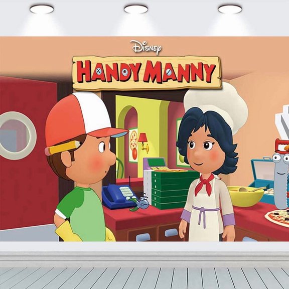 Handy Manny Taspestry Wall Decor Birthday Banner Backdrop Background Party Supplies Taspestry Poster