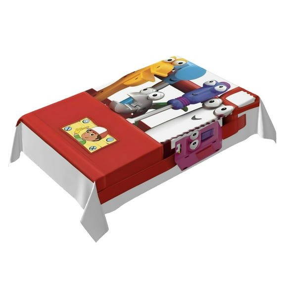 Handy Manny Themed Square Tablecloth 54 * 72 Inches Durable Stylish