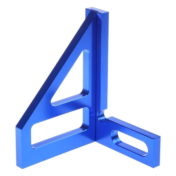 Handy Measuring Tool Multipurpose Aluminum Alloy Square Ruler with Clear Scale 45/90 Degree for Woodworkers