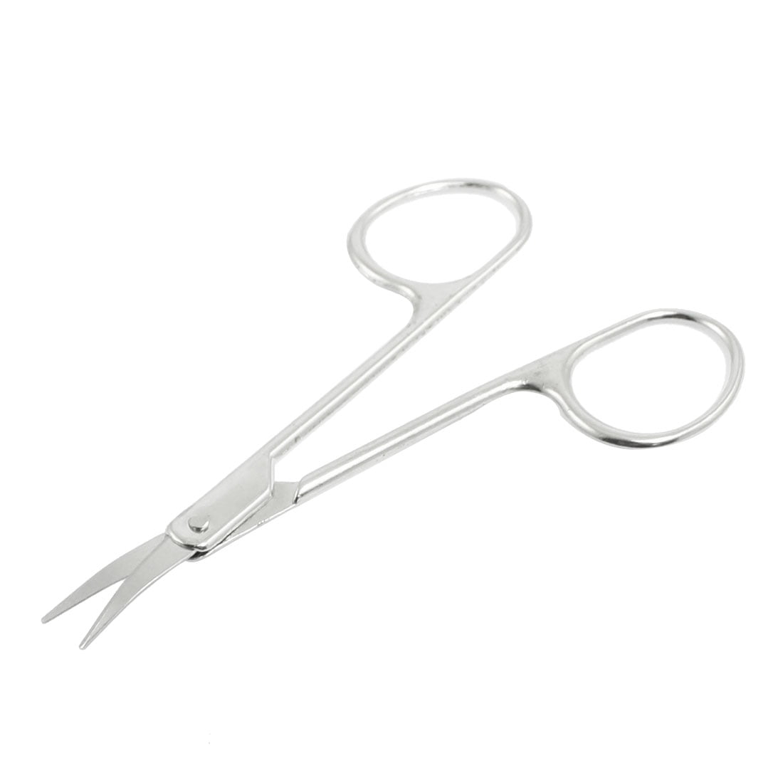 Jnaneei Stainless Steel Eyebrow Scissors with Comb Curved Trimmer Grooming Beauty Tools