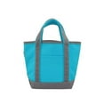thumbnail image 1 of CB Station 6320 Handy Open Top Tote Bag Solid, Turquoise & Gray, 1 of 1