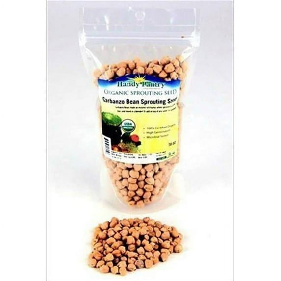 Handy Pantry 226822 Garbanzo Organic Sprouting Seeds 8 oz.
