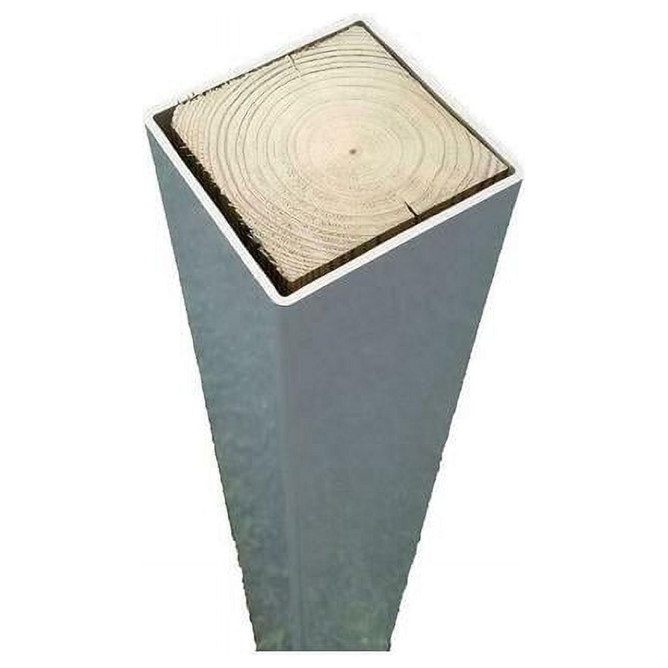 White Vinyl 42-Inch Mailbox Post Sleeve