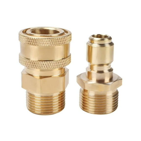 Handy Quick Release Coupling Adapter For Pressure Washer 3/8In Male To M22 Male