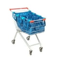 thumbnail image 1 of Handy Sandy Repeat Shopping Universal Cart Bag with Zipper Pouch Polyester, Patent, Blue, 3 Pack, 1 of 7