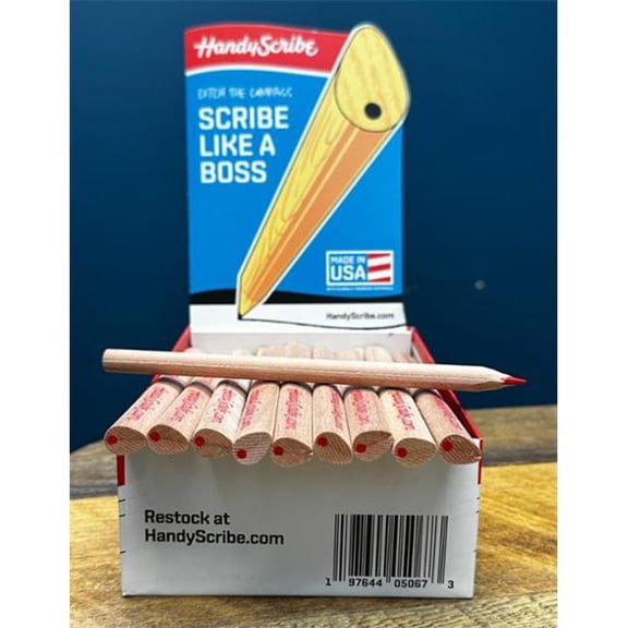 Handy Scribe HANDYWBRED50 Case of Display Boxes, Red - Pack of 50