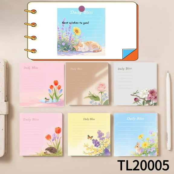 Handy Sticky Notes for Your Daily Task (3.543.54 Inches),100-Pack with105 Various Emoticon Stickers,Whimsical Fry Adventures on Every Page