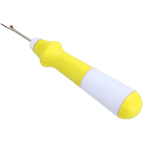 Handy Stitch Ripper, Seam Ripper Tool Stainless Steel Handy Stitch Tools for Threads for Fishing Lines(Lemon yellow)
