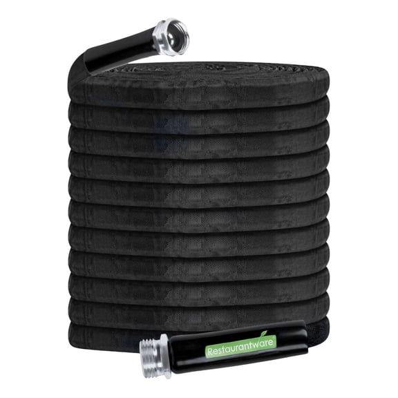 Handy Tek Black Fabric Garden Hose - Lightweight, Kink-Free, Flexible - 100' - 1 count box