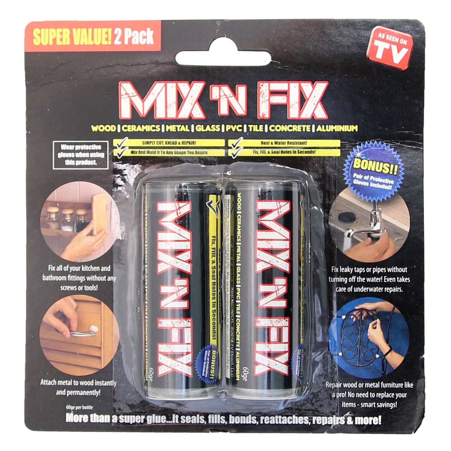 Handy Trends Mix N' Fix the Original Powerful Bonding Putty for Wood
