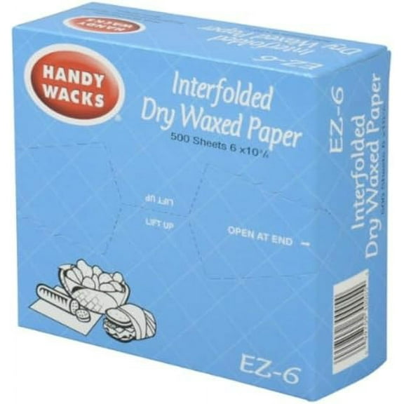 Handy Wacks EZ6C, 6x10-3/4-Inch Interfolded Dry Waxed Paper 1EACH