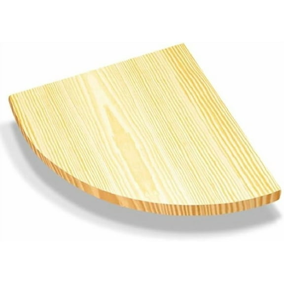 HandyCT Melamine Quarter Round Cabinet, Closet or Stand Alone Corner Shelf