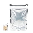 thumbnail image 1 of HandyHome 100Pack Resealable Stand Up Storage Bags, Reclosable Zipper Pouch Thick Mylar Bags, Multi Purpose Self Sealing Stand Up Pouches for Household Storage and Merchandise Packaging, 1 of 4