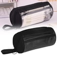 thumbnail image 1 of HandyHome 1pc Clear Cylinder Pencil Case, Large Pencil Pouch with Handle, Wide-Mouth Pencil Bag with Multi Pockets, Easy to Access, Organized Storage, Multi Purpose Stationery Organizer, Black, 1 of 9
