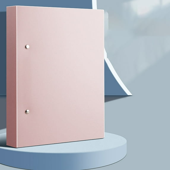 HandyHome 2 Ring Binder Folder(Pink), 12x10 Portfolio Folder Shockproof & Water-resistant Rivet Reinforced Sturdy Grip Ring, File Protecter Document Organizer School Office Stationery Supplies