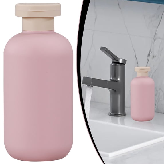 HandyHome 200ml Refillable Travel Shampoo Bottles, Leak Proof Flip Cap Plastic Travel Shampoo And Conditioner Bottles, Portable Soft Bottle For Shampoo Lotion Conditioner, Travel Home Bathroom Use