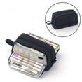 thumbnail image 1 of HandyHome Large Pencil Case, 4 Compartments High Capacity Pencil Pouch with Handle, Layered Pencil Bag with Pen Loops & Mesh Pocket, Zipper Marker Pen Pouch Desk Organizer, Solid Color: Black, 1 of 6