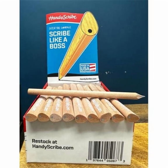 HandyScribe HANDYWBSIL50 10 x 10 in. Silver Marking Tool Pencil Display - Pack of 50