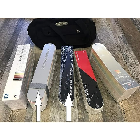 Handyct Case with Benjamin Moore and Sherwin Williams Colors Fan Decks, Choose y