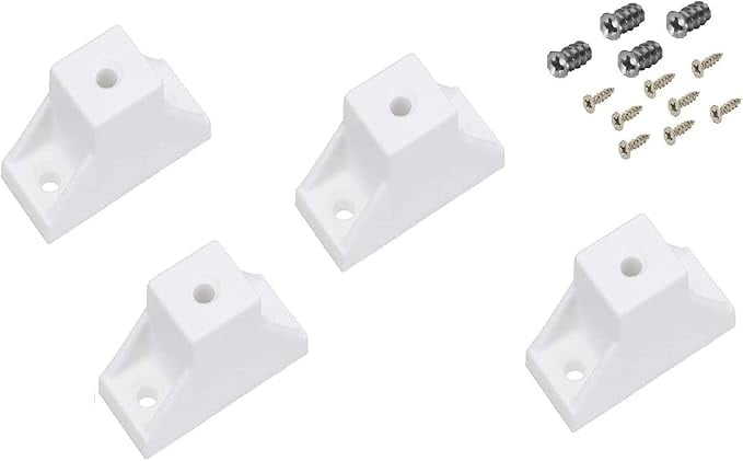 Handyct Drawer Slide Spacers Set of 4 with Screws Choose Size (1/2")
