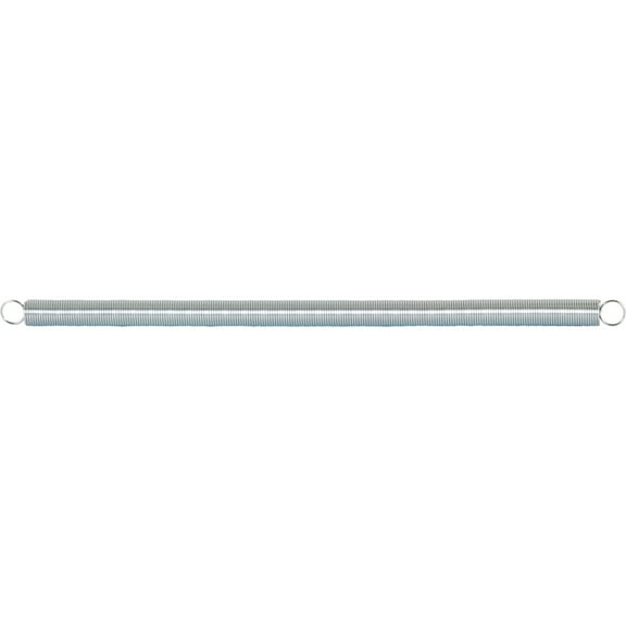 Extension Spring, 7/16 in. x 10-1/4 in. x 0.041 in., Steel, Single Loop, Closed