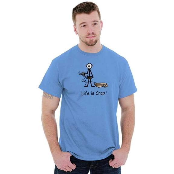 Handyman Fail Power Tools DIY Funny Men's Graphic T Shirt Tees Brisco Brands L