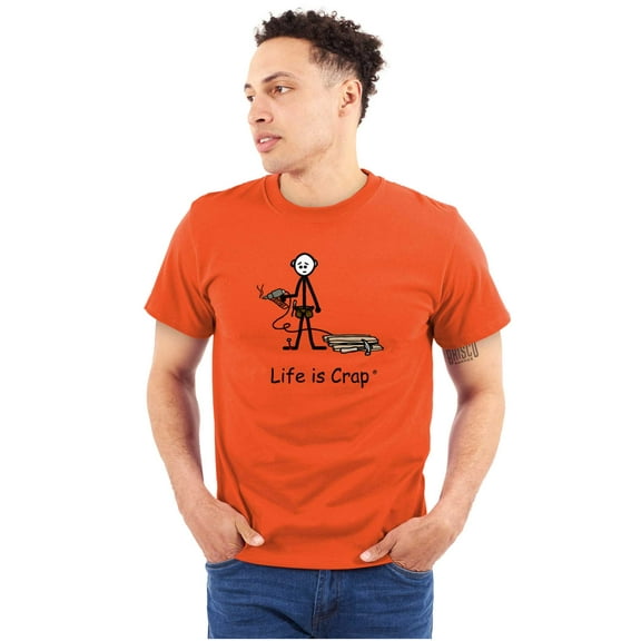 Handyman Fail Power Tools DIY Funny Men's Graphic T Shirt Tees Brisco Brands X