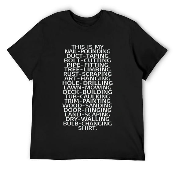 Handyman Gift Fix It Home Repair Funny Job Profession Skills T-Shirt Black