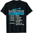 thumbnail image 1 of Handyman Hourly Rate Humor Carpenter Funny Handy Man T-Shirt, 1 of 4