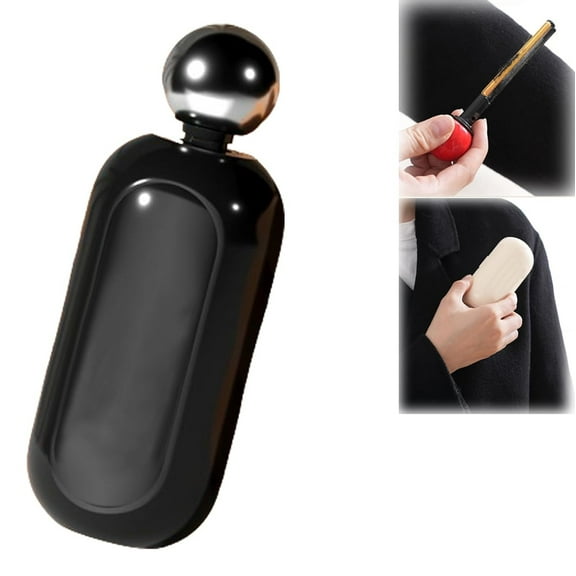 Handyroller, Handy Roller, 2 in 1 Lint Roller Reusable, Reusable Lint Roller, Reusable Sticky Lint Roller, Portable Pet Hair Remover for Furniture (Black)