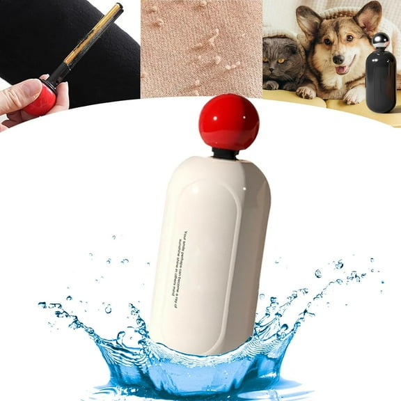 Handyroller, Handy Roller, Reusable Sticky Roller, 2 in 1 Washable Reusable Lint Roller Scraper, Portable Lint Roller Reusable, Portable Pet Hair Remover for Furniture (Beige)
