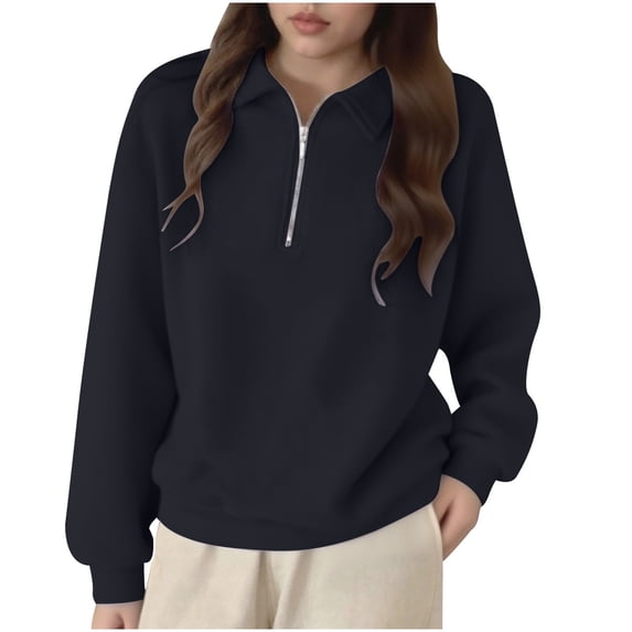 Hanen Long Sleeve Womens Tops Casual Women's Casual Color Hooded Pocket Long Sleeved Sweater Jacket Athletic Sweatshirts for Women