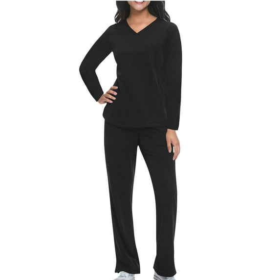 Hanen Medical Scrubs Set for Women and Men - Long Sleeve Top and Pants