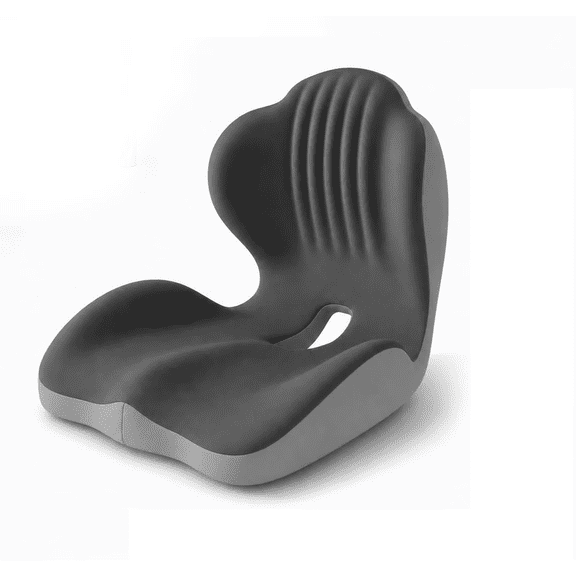 BUTOMKY Memory Foam Seat Cushion with Lumbar Higher Back Support, Ergonomic LShaped Orthopedic Coccyx Pillow for Sciatica Back Pain Relief, Office Gaming Car Chair Pad