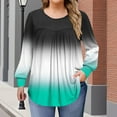 thumbnail image 1 of Hanen Plus Size Tops for Women Fall Long Sleeve Shirts Flowy Tunic Top Pleated Casual Blouses Loose Fit Tees, 1 of 6