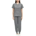 thumbnail image 1 of Hanen Scrubs Medical Uniform & Scrubs Women and Man Scrubs Set Medical Scrubs Top and Pants, 1 of 3