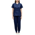 thumbnail image 1 of Hanen Scrubs Medical Uniform & Scrubs Women and Man Scrubs Set Medical Scrubs Top and Pants, 1 of 3