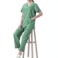 thumbnail image 1 of Hanen Scrubs for Women Set Modern V Neck Scrub Top & Cargo Pants Nursing Scrubs with 6 Pockets, 1 of 6