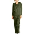 thumbnail image 1 of Hanen Women and Man Medical Uniform Scrubs Set With Pocket- Long Sleeve Scrubs with Top and Pants, 1 of 8